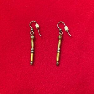 Brighton Gold and Silver Bar Earrings